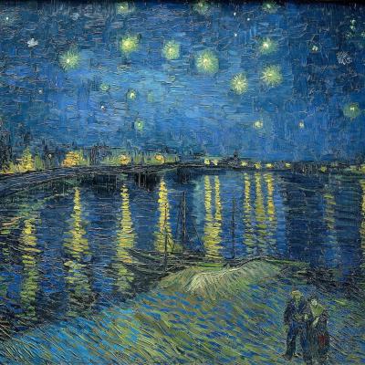 Starry Night Over The Rhone de Vincent Van Gogh